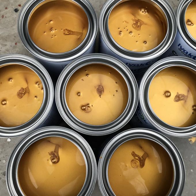 Refinishing Golden Pearl Automotive Paint / Yellow Opaque Acrylic