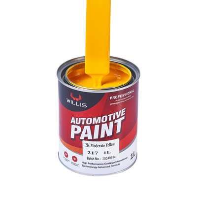 Thermosetting High Gloss Solid Car Body Filler Hardener 2K Yellow acrylic spray paint auto body repair painting