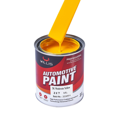 Thermosetting High Gloss Solid Car Body Filler Hardener 2K Yellow acrylic spray paint auto body repair painting