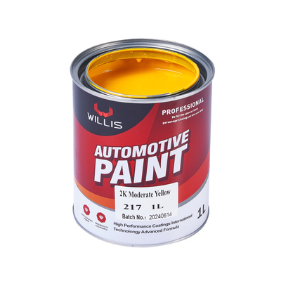 Thermosetting High Gloss Solid Car Body Filler Hardener 2K Yellow acrylic spray paint auto body repair painting