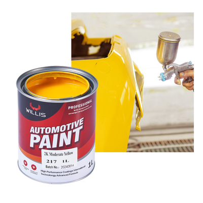 Thermosetting High Gloss Solid Car Body Filler Hardener 2K Yellow acrylic spray paint auto body repair painting