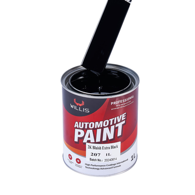 Durable Epoxy Automotive Acrylic Paint Two Pack Metallic Red 2K Bluish Extra Black Acrylic Auto Paint