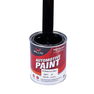 Durable Epoxy Automotive Acrylic Paint Two Pack Metallic Red 2K Bluish Extra Black Acrylic Auto Paint