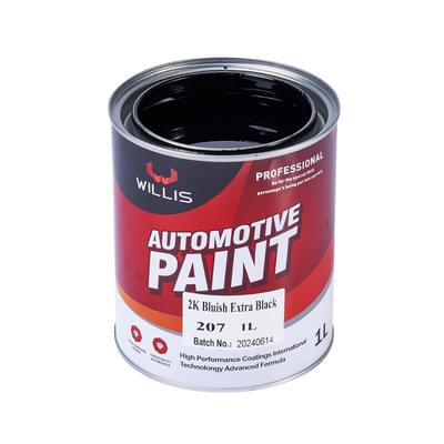 Durable Epoxy Automotive Acrylic Paint Two Pack Metallic Red 2K Bluish Extra Black Acrylic Auto Paint
