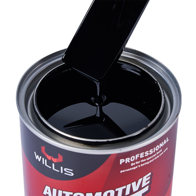Durable Epoxy Automotive Acrylic Paint Two Pack Metallic Red 2K Bluish Extra Black Acrylic Auto Paint