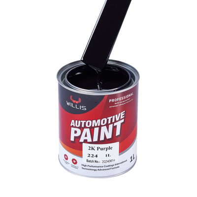 Purple / Orange / Red 2K Purple 2K Solid Paint For Spray Gun  Easy To Infiltrate 2K Purple Auto Refinish Paint