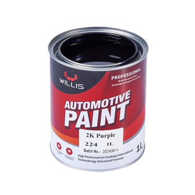 Purple / Orange / Red 2K Purple 2K Solid Paint For Spray Gun  Easy To Infiltrate 2K Purple Auto Refinish Paint