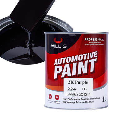 Purple / Orange / Red 2K Purple 2K Solid Paint For Spray Gun  Easy To Infiltrate 2K Purple Auto Refinish Paint