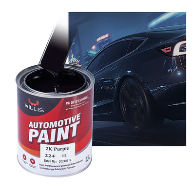 Purple / Orange / Red 2K Purple 2K Solid Paint For Spray Gun  Easy To Infiltrate 2K Purple Auto Refinish Paint