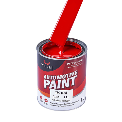 Automotive Protection 2K Red Solid Paint High Hardness 1L / 4L Per Can Easy Construction
