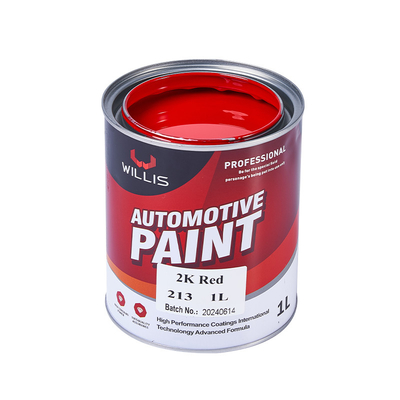 Automotive Protection 2K Red Solid Paint High Hardness 1L / 4L Per Can Easy Construction