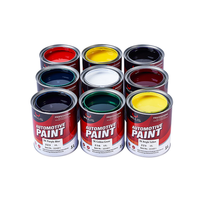Tough 2K Base Red UV Resistant Auto Refinish Paint Two Component Auto Refinish Paint Acrylic Color Paint