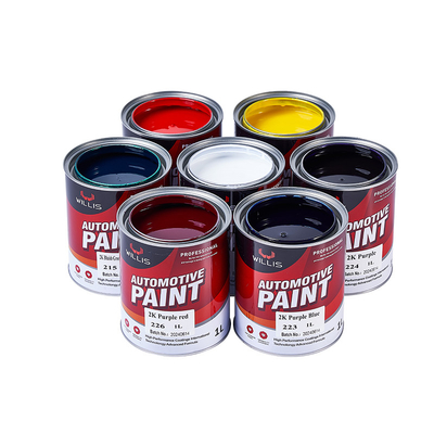 Tough 2K Base Red UV Resistant Auto Refinish Paint Two Component Auto Refinish Paint Acrylic Color Paint