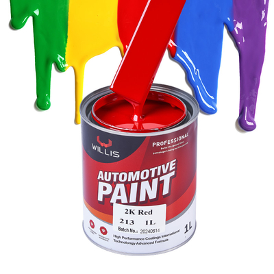 Tough 2K Base Red UV Resistant Auto Refinish Paint Two Component Auto Refinish Paint Acrylic Color Paint
