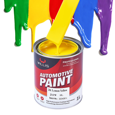 Tough 2K Base Red UV Resistant Auto Refinish Paint Two Component Auto Refinish Paint Acrylic Color Paint