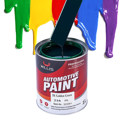 Tough 2K Base Red UV Resistant Auto Refinish Paint Two Component Auto Refinish Paint Acrylic Color Paint