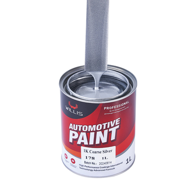 Liquid Coating Silver Black Car Paint , Matte Silver Car Paint For Plastic Bumpers 1K Coarse Silver Metallic Automotive