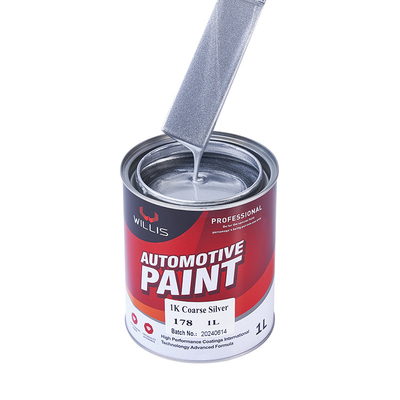 Liquid Coating Silver Black Car Paint , Matte Silver Car Paint For Plastic Bumpers 1K Coarse Silver Metallic Automotive