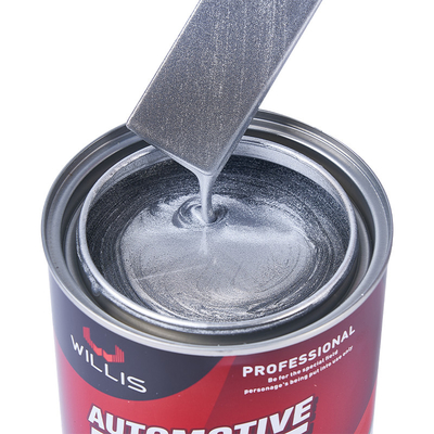 Liquid Coating Silver Black Car Paint , Matte Silver Car Paint For Plastic Bumpers 1K Coarse Silver Metallic Automotive