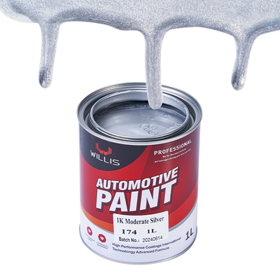 Fast Dry Metallic Silver Car Paint , Liquid Coating Acrylic Lacquer Spray Paint 1K Moderate Silver metallic car paint