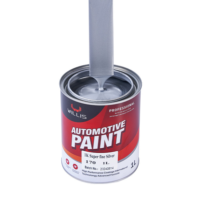 Mixed Blue Shining Silver Metallic Automotive Paint Heat Resistant Adjustable Size Acrylic Lacquer Spray Paint