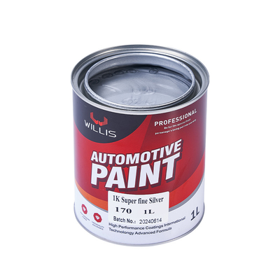 Mixed Blue Shining Silver Metallic Automotive Paint Heat Resistant Adjustable Size Acrylic Lacquer Spray Paint