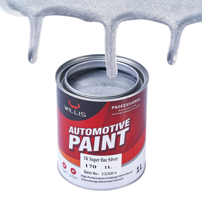 Mixed Blue Shining Silver Metallic Automotive Paint Heat Resistant Adjustable Size Acrylic Lacquer Spray Paint