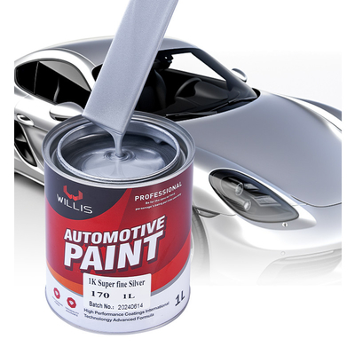 Mixed Blue Shining Silver Metallic Automotive Paint Heat Resistant Adjustable Size Acrylic Lacquer Spray Paint