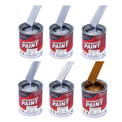 Mixed Blue Shining Silver Metallic Automotive Paint Heat Resistant Adjustable Size Acrylic Lacquer Spray Paint