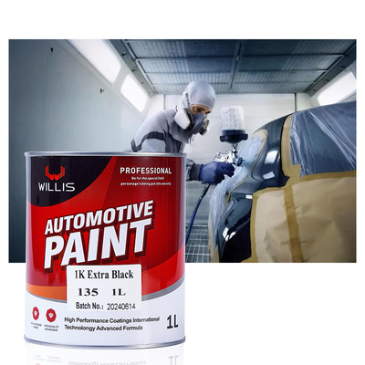 Black / Pure White / Lemon Yellow Car Paint , Solid Acrylic Car Spray Paint