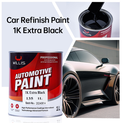 Black / Pure White / Lemon Yellow Car Paint , Solid Acrylic Car Spray Paint