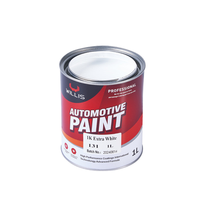 Auto Refinish Black / Pure White / Lemon Yellow Solid Acrylic Car Spray Paint