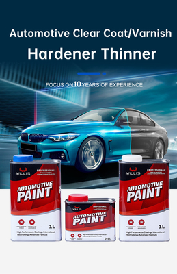 1L / 4L Low VOC Automotive Paint Thinner Transparent Layer Curing Agent