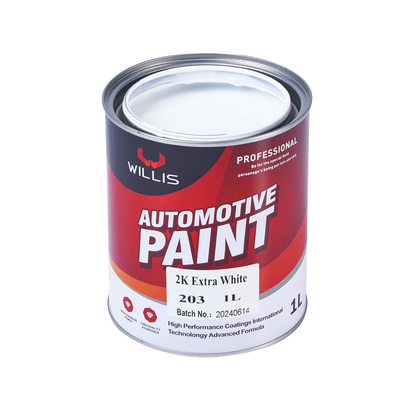 Metallic White Car Body Touch Up 2k Auto Spray Paint Water Resistance
