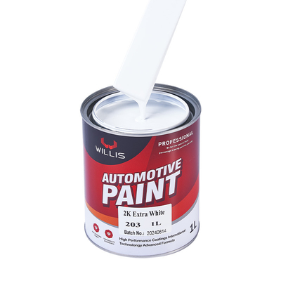 Metallic White Car Body Touch Up 2k Auto Spray Paint Water Resistance