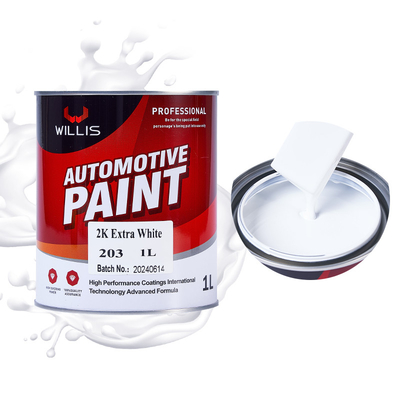 Metallic White Car Body Touch Up 2k Auto Spray Paint Water Resistance