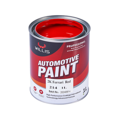 Tough Red Colors Ferrari Red 2k Metallic Car Paint Auto Refinish Car Restoration