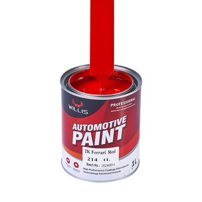 Tough Red Colors Ferrari Red 2k Metallic Car Paint Auto Refinish Car Restoration