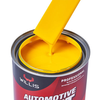 2k Yellow Paint Car Body Protection Liquid Coating State Durable