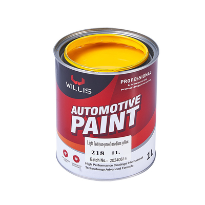 2k Yellow Paint Car Body Protection Liquid Coating State Durable