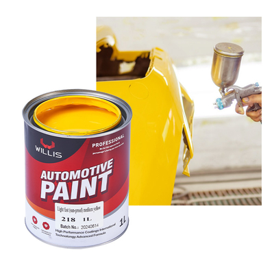 2k Yellow Paint Car Body Protection Liquid Coating State Durable