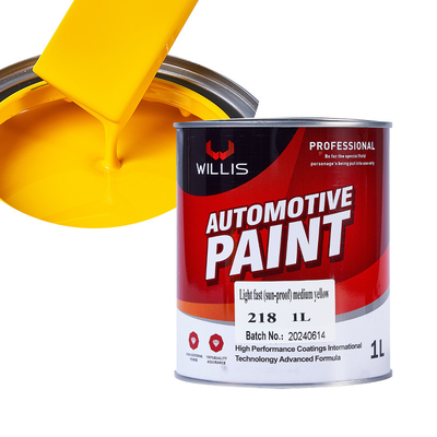 2k Yellow Paint Car Body Protection Liquid Coating State Durable