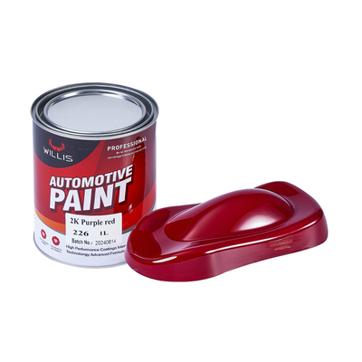 Quick Drying Auto Body Metal Filler 2k Automotive Spray Paint Purple Red