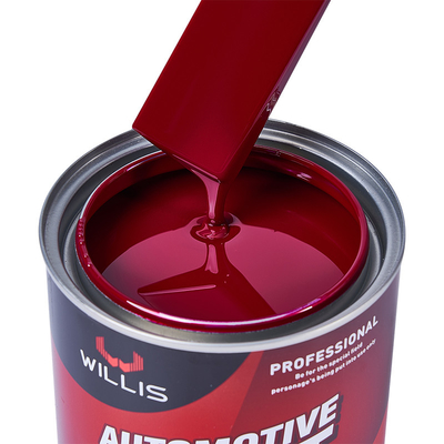 Rose Red Automobile / Advertising Mark 2k Solid Paint OEM / ODM Spray Auto Paint