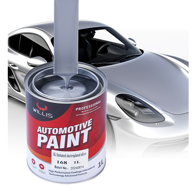 Willis 1K Basecoat Car Spray Paint Metallic Silver Auto Refinish