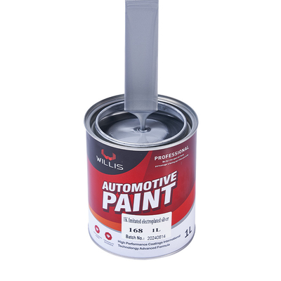 Willis 1K Basecoat Car Spray Paint Metallic Silver Auto Refinish