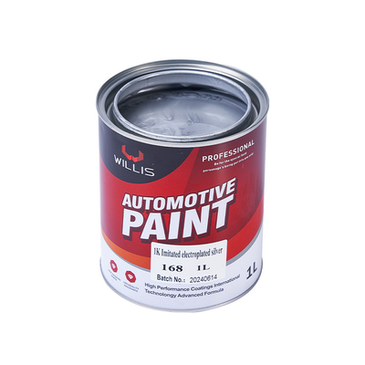 Willis 1K Basecoat Car Spray Paint Metallic Silver Auto Refinish