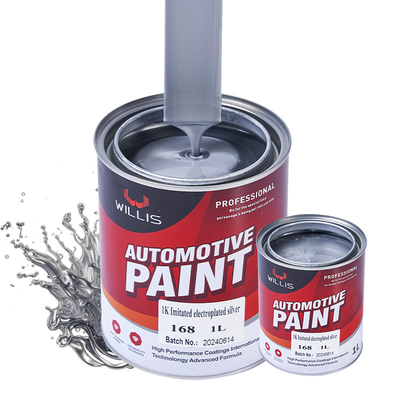Willis 1K Basecoat Car Spray Paint Metallic Silver Auto Refinish