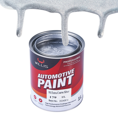 Liquid Coating Plastic Bumpers 1K Coarse Metallic Silver Spray Paint For Car