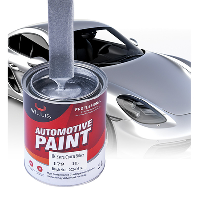 Liquid Coating Plastic Bumpers 1K Coarse Metallic Silver Spray Paint For Car